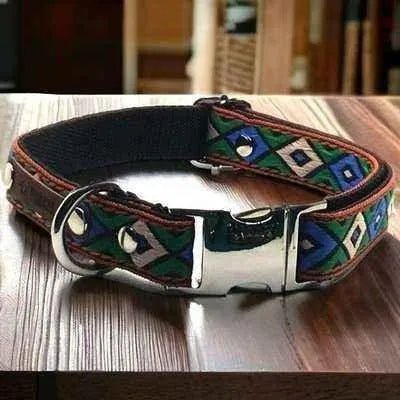 Regal Paws Designer Cotton Dog Collar 🌟 - mezetto