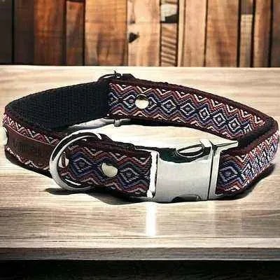 Regal Paws Personalised Cotton Dog Collar - Furbaby's Name Edition - mezetto