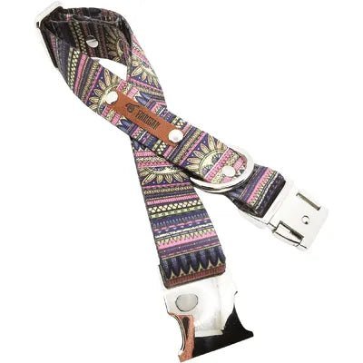 Regal Pooch Cotton Dog Collar - mezetto