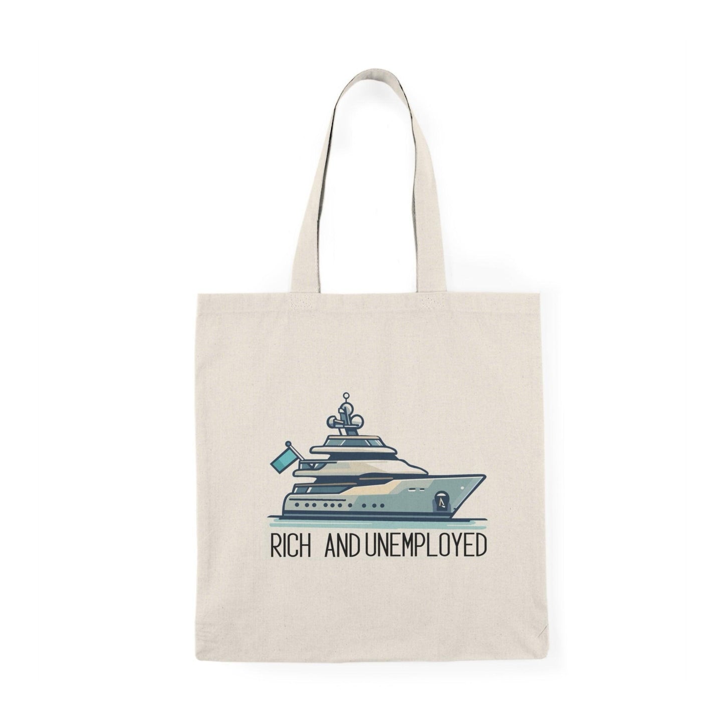 Rich and Unemployed Yacht Satire Tote Bag - mezetto KEOLIX KEOLIX