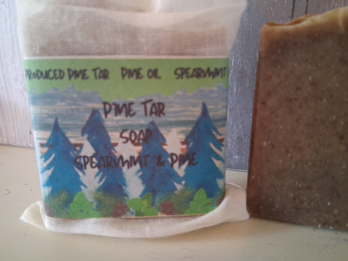 Pine Tar Soap Spearmint & Pine