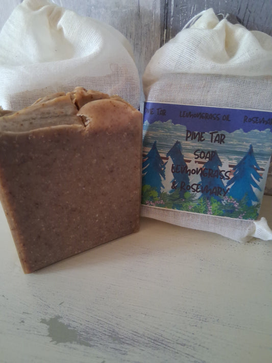Pine Tar Soap Rosemary & Lemongrass