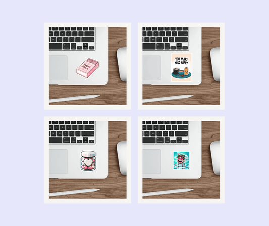 Romantic & Playful Sticker Bundle – Punny Love Stickers - mezetto KEOLIX KEOLIX
