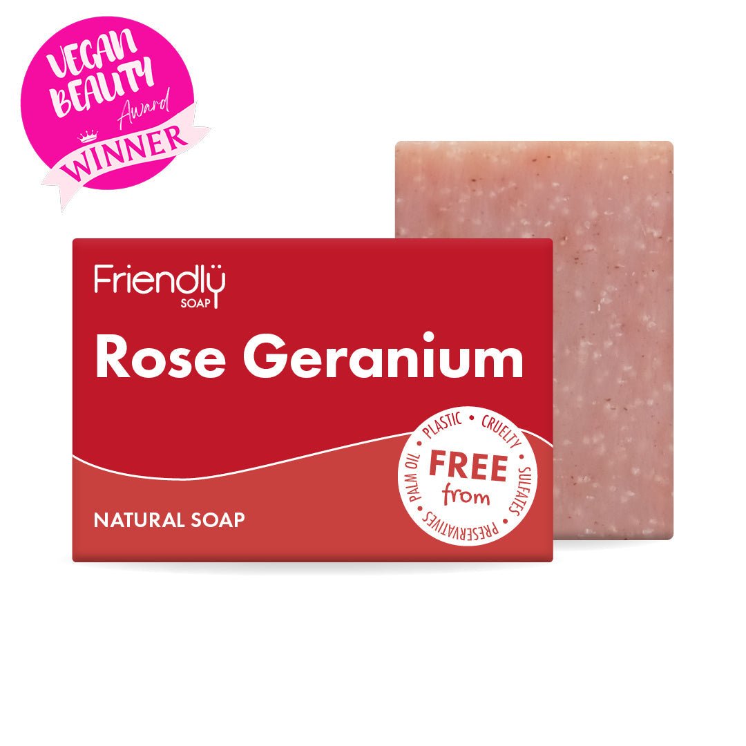 Rose Geranium Natural Soap - mezetto Friendly Soap Friendly Soap