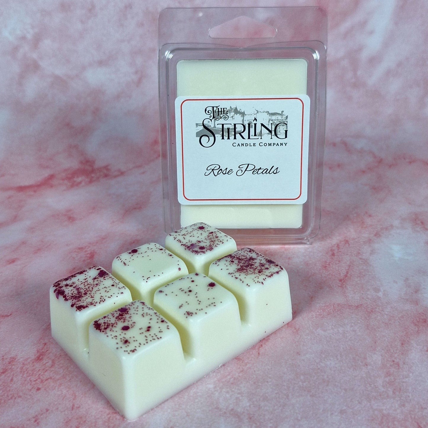 Rose Petals - Wax Melt Clamshell - mezetto Shopify Collective The Stirling Candle Company
