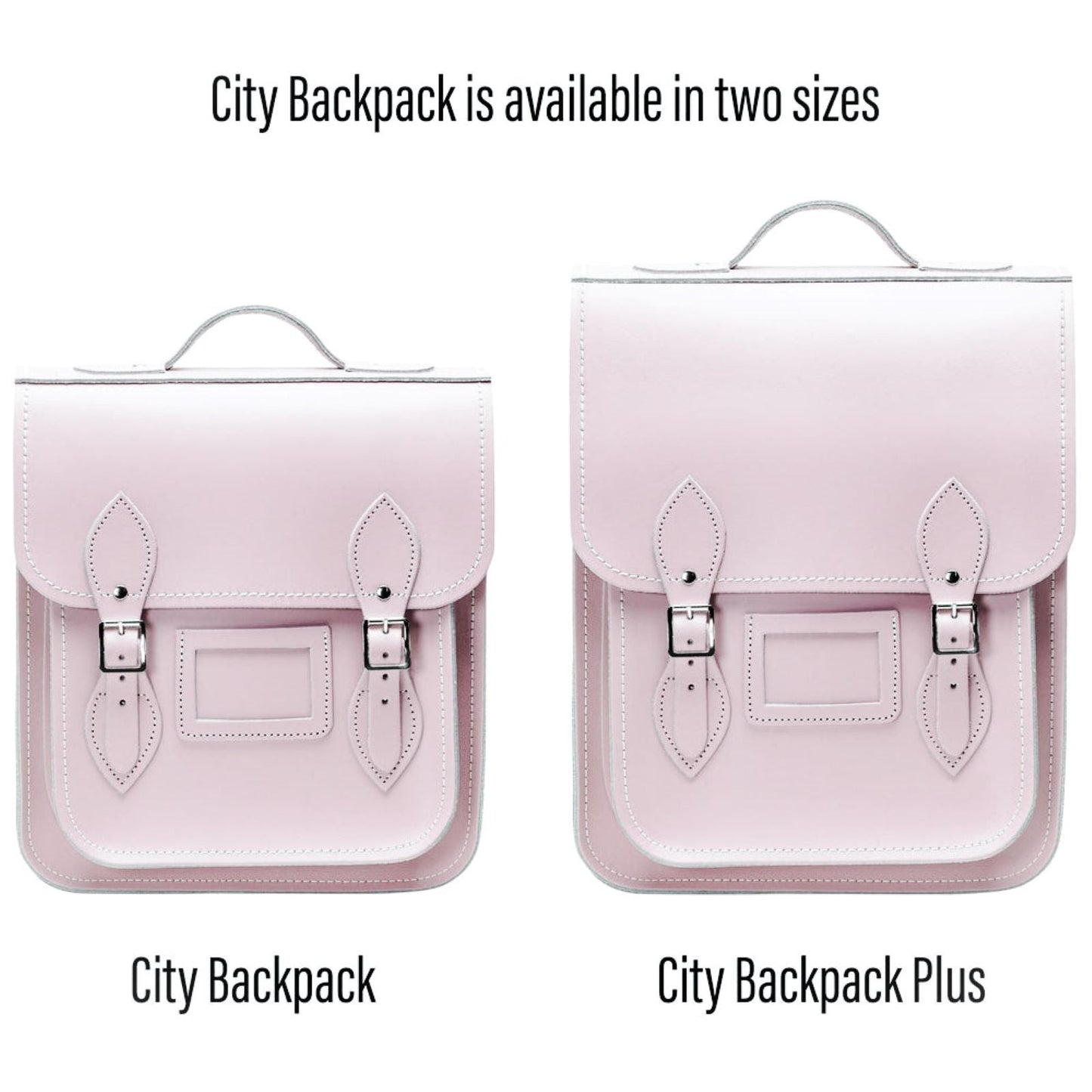 Handmade Leather City Backpack - Rose Quartz-3