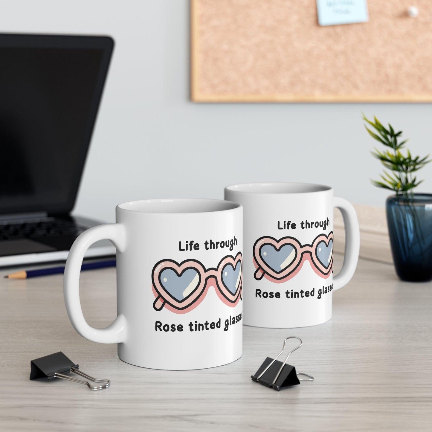 Rose - Tinted Glasses Mug | 11 oz Everyday Optimism - mezetto KEOLIX KEOLIX