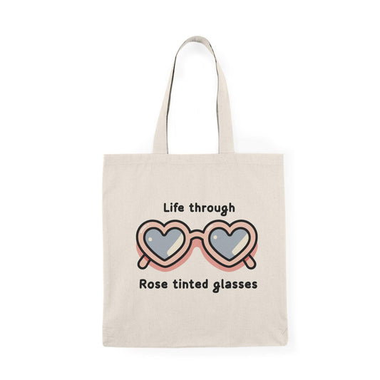 Rose Tinted Glasses Tote – Cute Optimistic Pink Aesthetic - mezetto KEOLIX KEOLIX