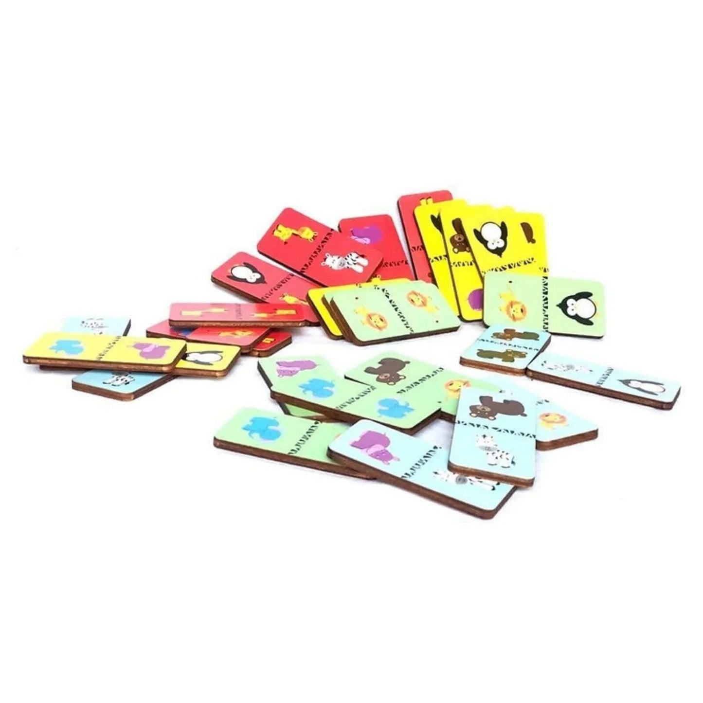 Rossie Wood Matching Game - Domino - mezetto ebebek ebebek