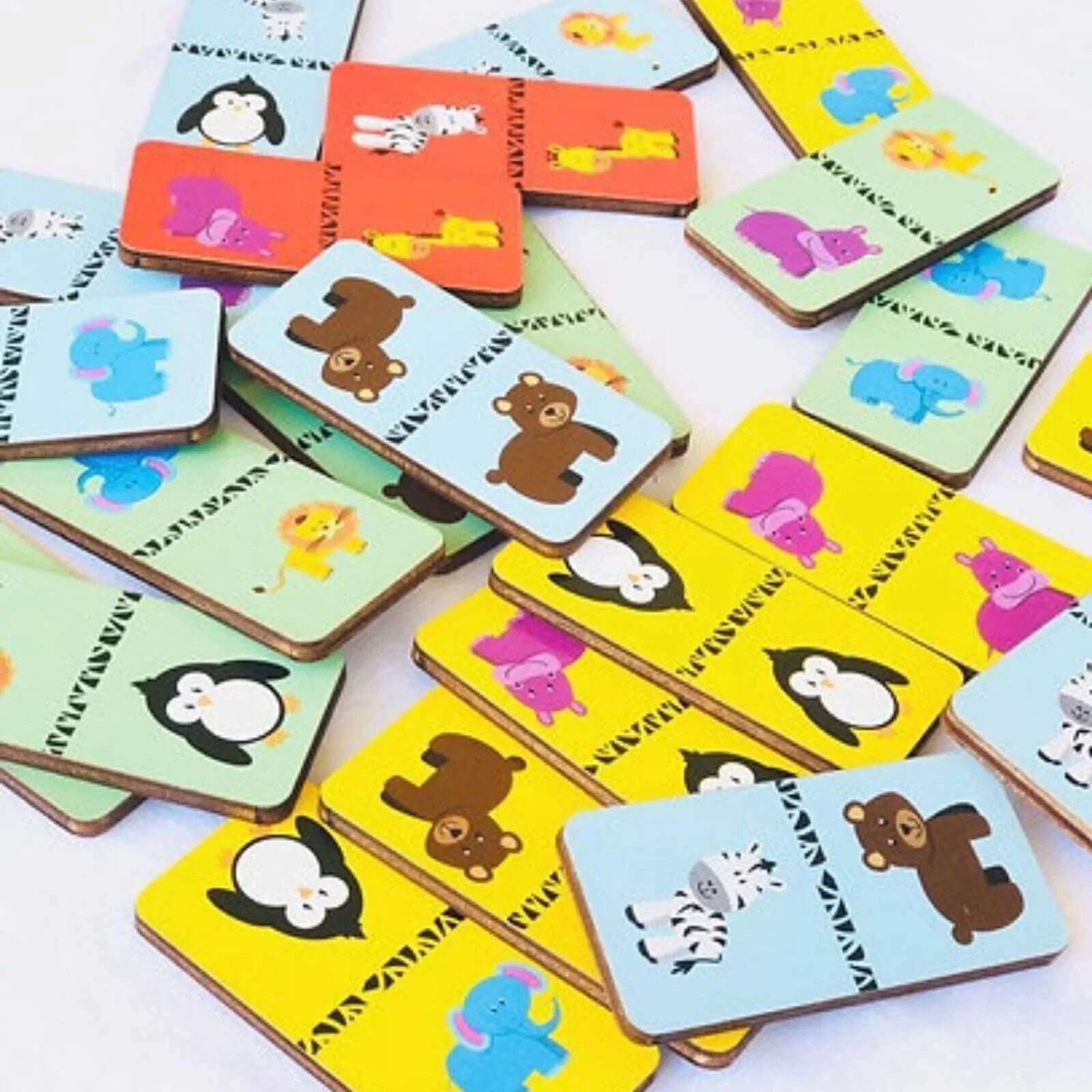 Rossie Wood Matching Game - Domino - mezetto ebebek ebebek