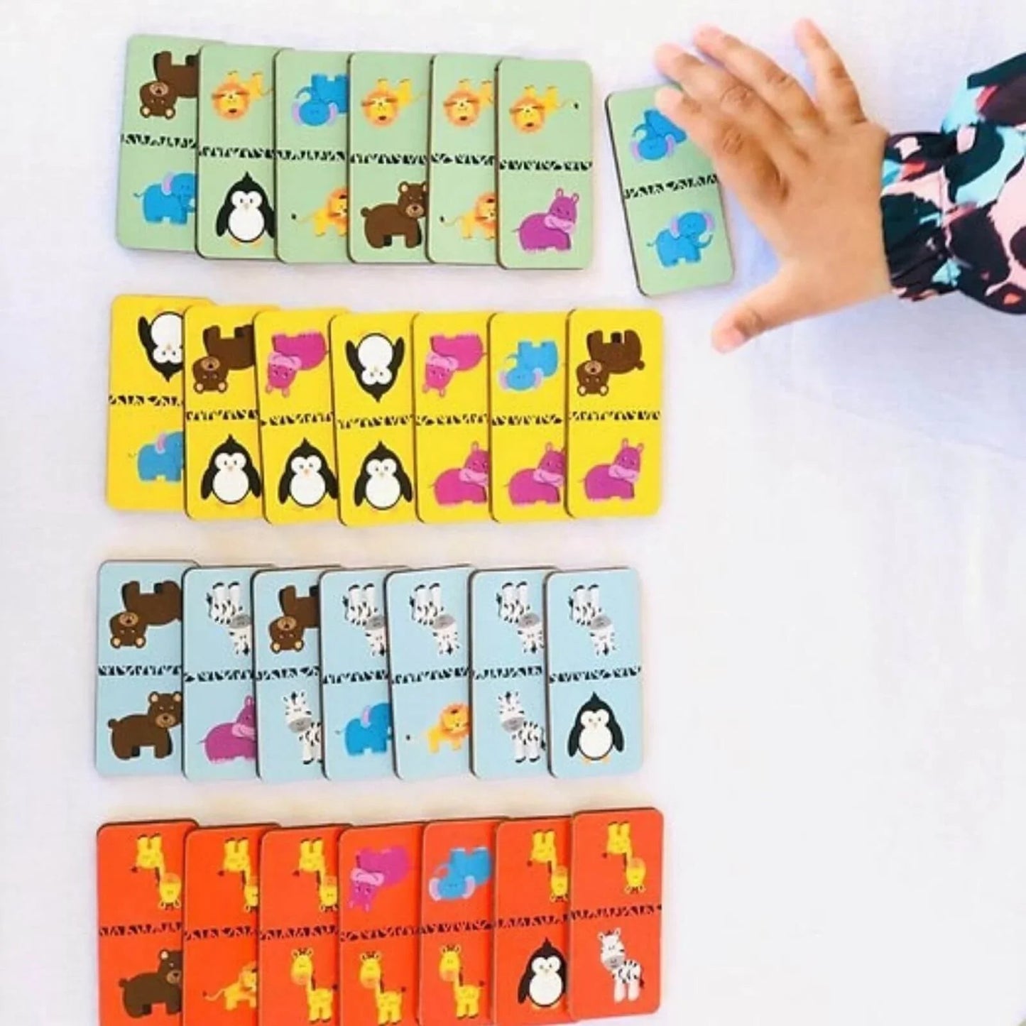 Rossie Wood Matching Game - Domino - mezetto ebebek ebebek