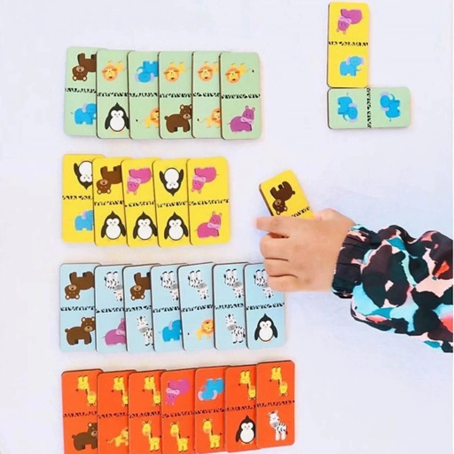 Rossie Wood Matching Game - Domino - mezetto ebebek ebebek