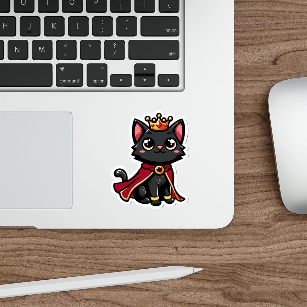 Royal Kitten Sticker – Cute Crowned Cat - mezetto KEOLIX KEOLIX