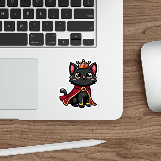 Royal Kitten Sticker – Cute Crowned Cat - mezetto KEOLIX KEOLIX