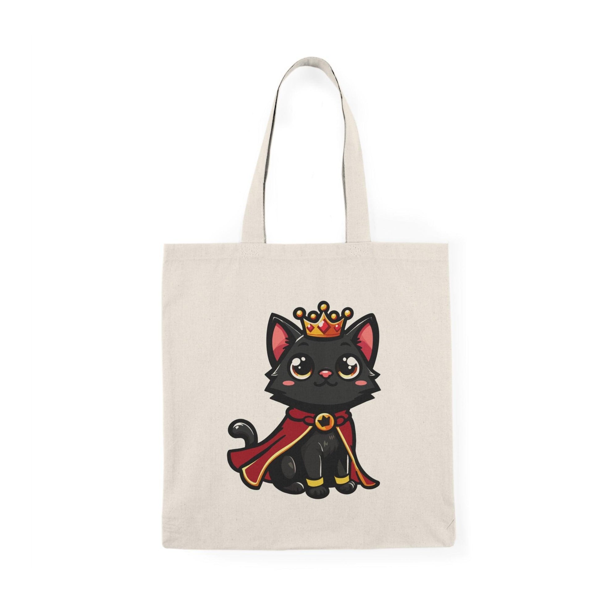 Royal Kitten Tote Bag – Crowned Cat Tote in Recycled Cotton - mezetto KEOLIX KEOLIX