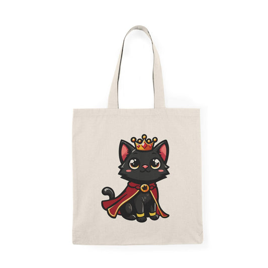 Royal Kitten Tote Bag – Crowned Cat Tote in Recycled Cotton - mezetto KEOLIX KEOLIX