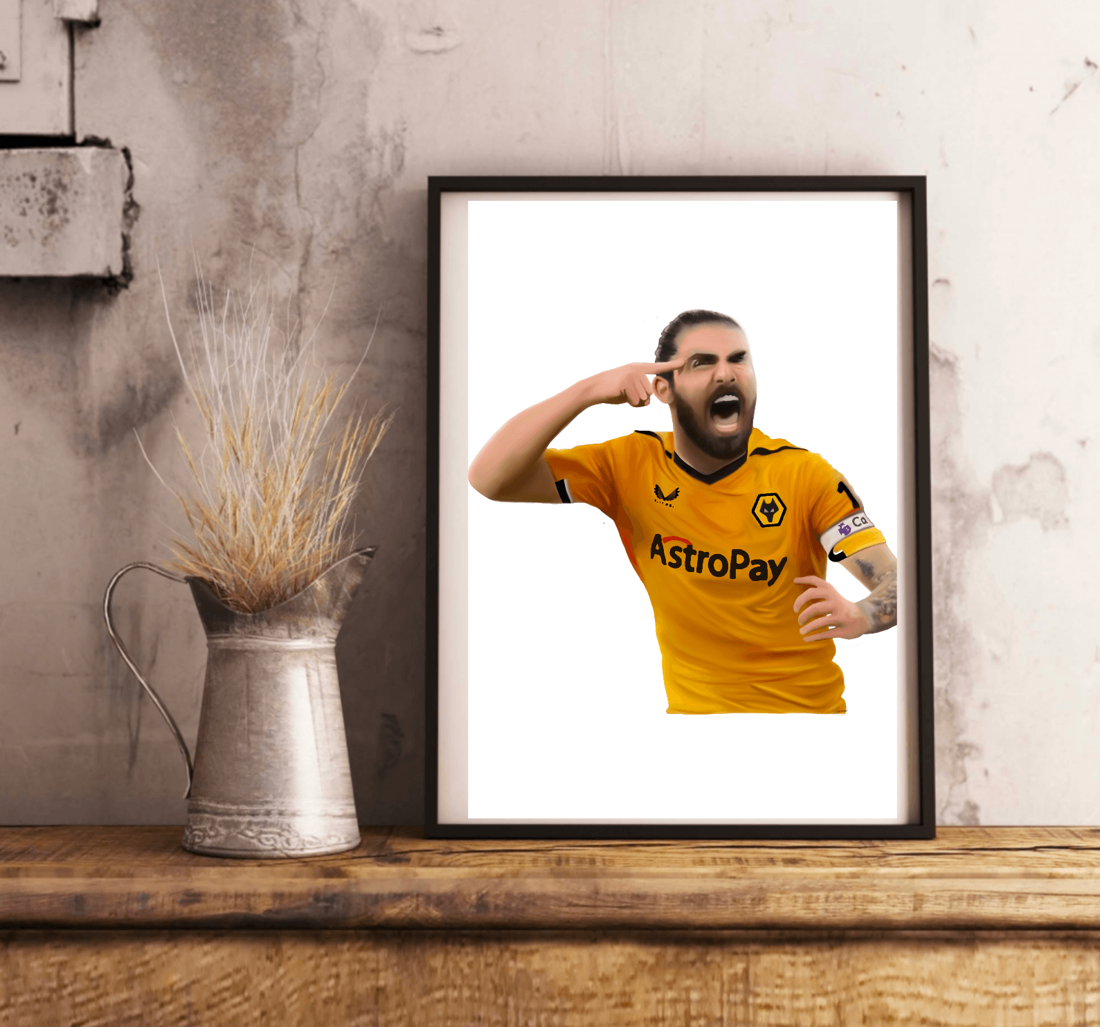 Ruben Neves Football Art Print | A3 A4 A5 - mezetto KEOLIX KEOLIX