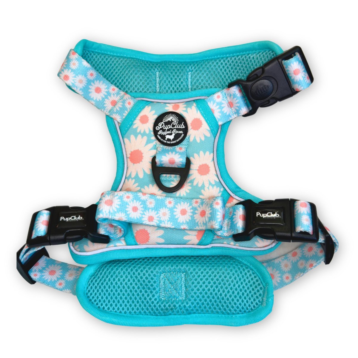 Rugged Rover™ Harness - Pastel Daisy - mezetto PupClub Couture PupClub Couture