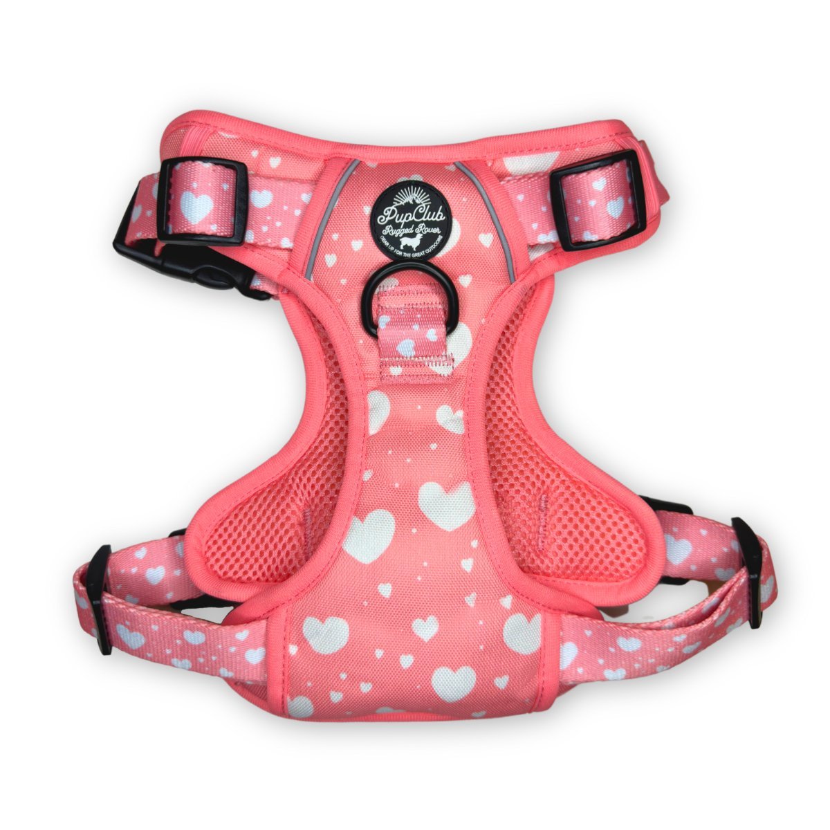 Rugged Rover™ Harness - Peachy Hearts - mezetto PupClub Couture PupClub Couture