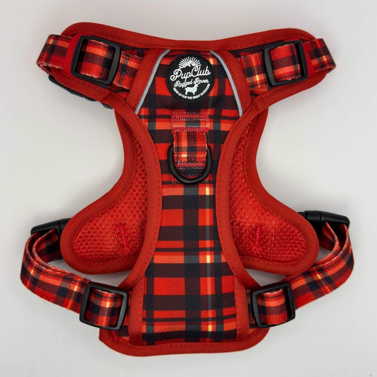 Rugged Rover™ Harness - Red Tartan - mezetto PupClub Couture PupClub Couture