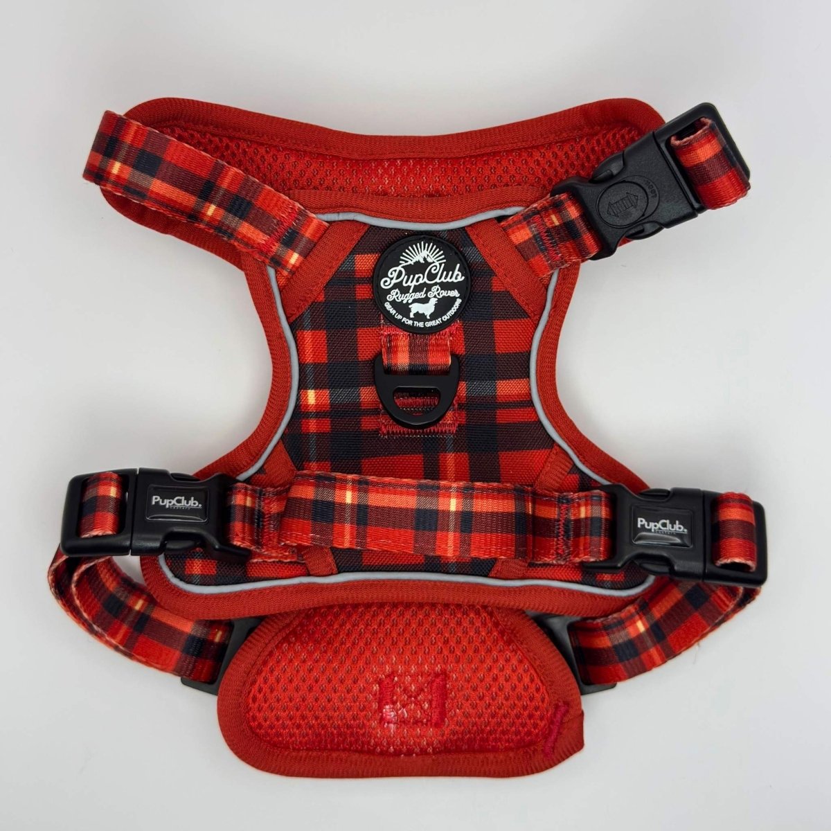 Rugged Rover™ Harness - Red Tartan - mezetto PupClub Couture PupClub Couture