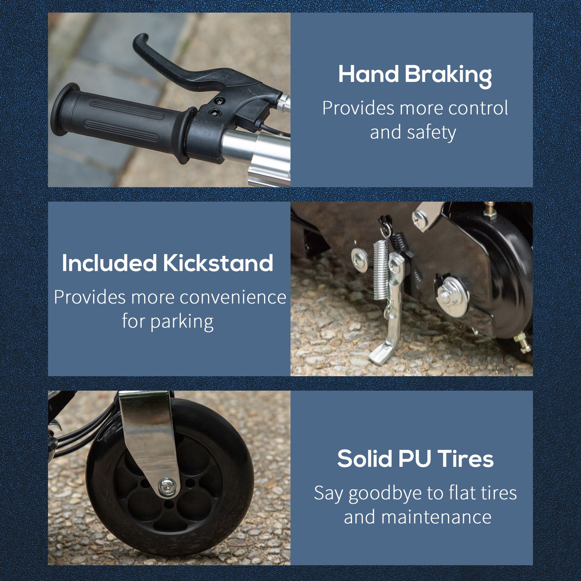 HOMCOM Outdoor Ride On Powered Scooter for kids Sporting Toy 120W Motor Bike 2 x 12V Battery - Red-3