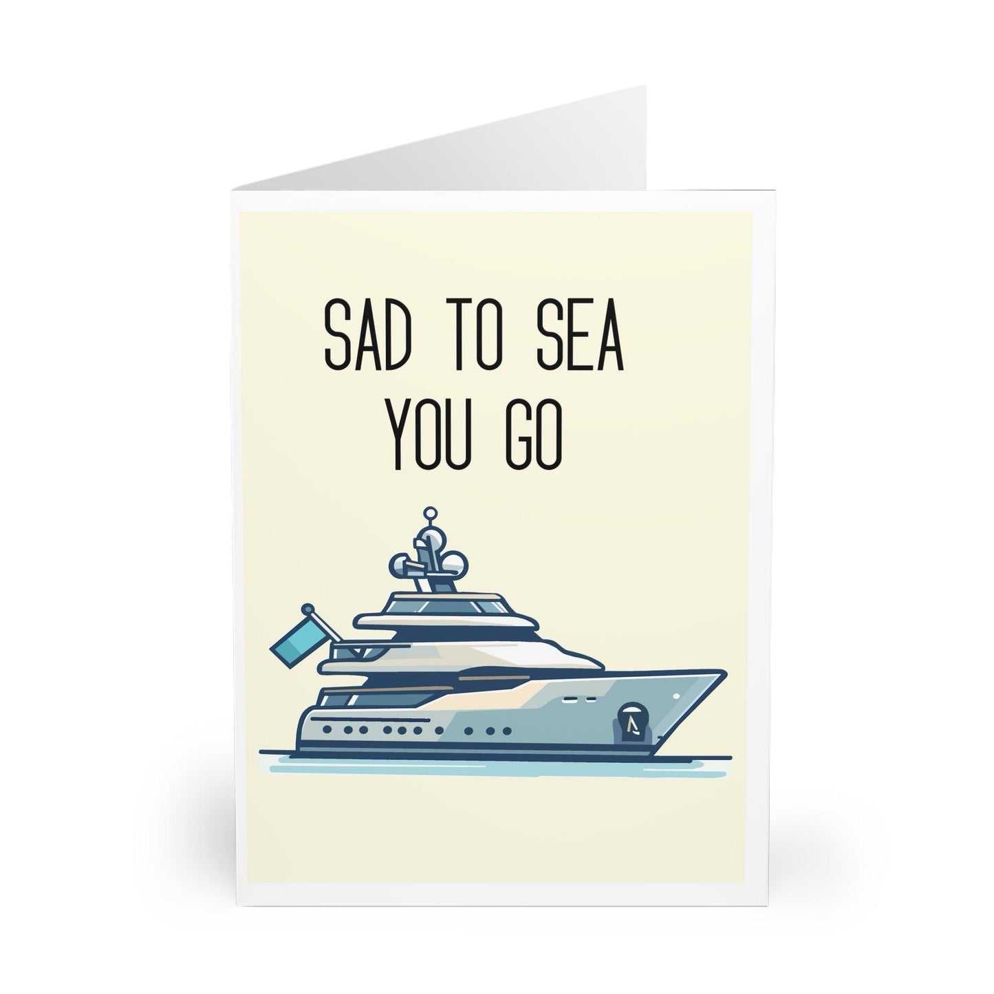 Sad to Sea You Go – Nautical Farewell Greeting Card - mezetto KEOLIX KEOLIX