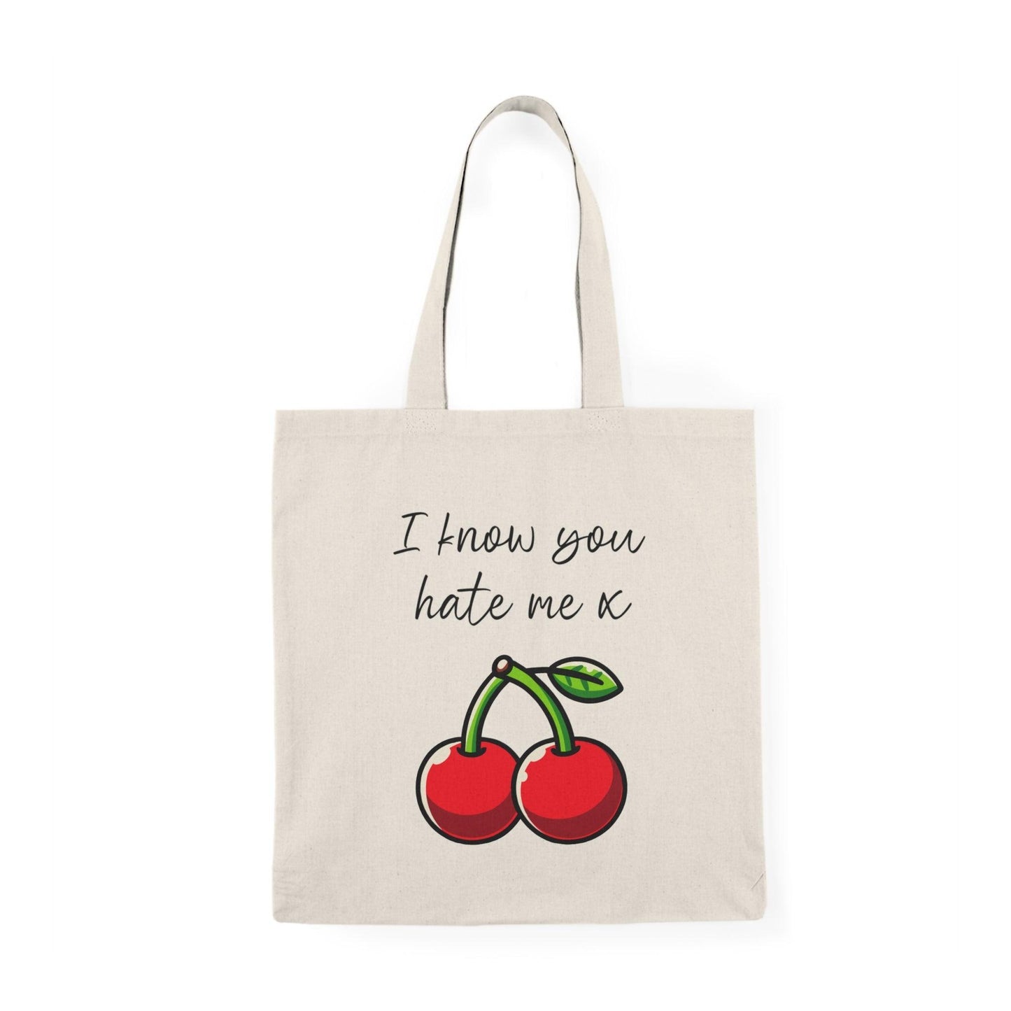 Sassy Cherry Tote – "I Know You Hate Me x" Bag - mezetto KEOLIX KEOLIX