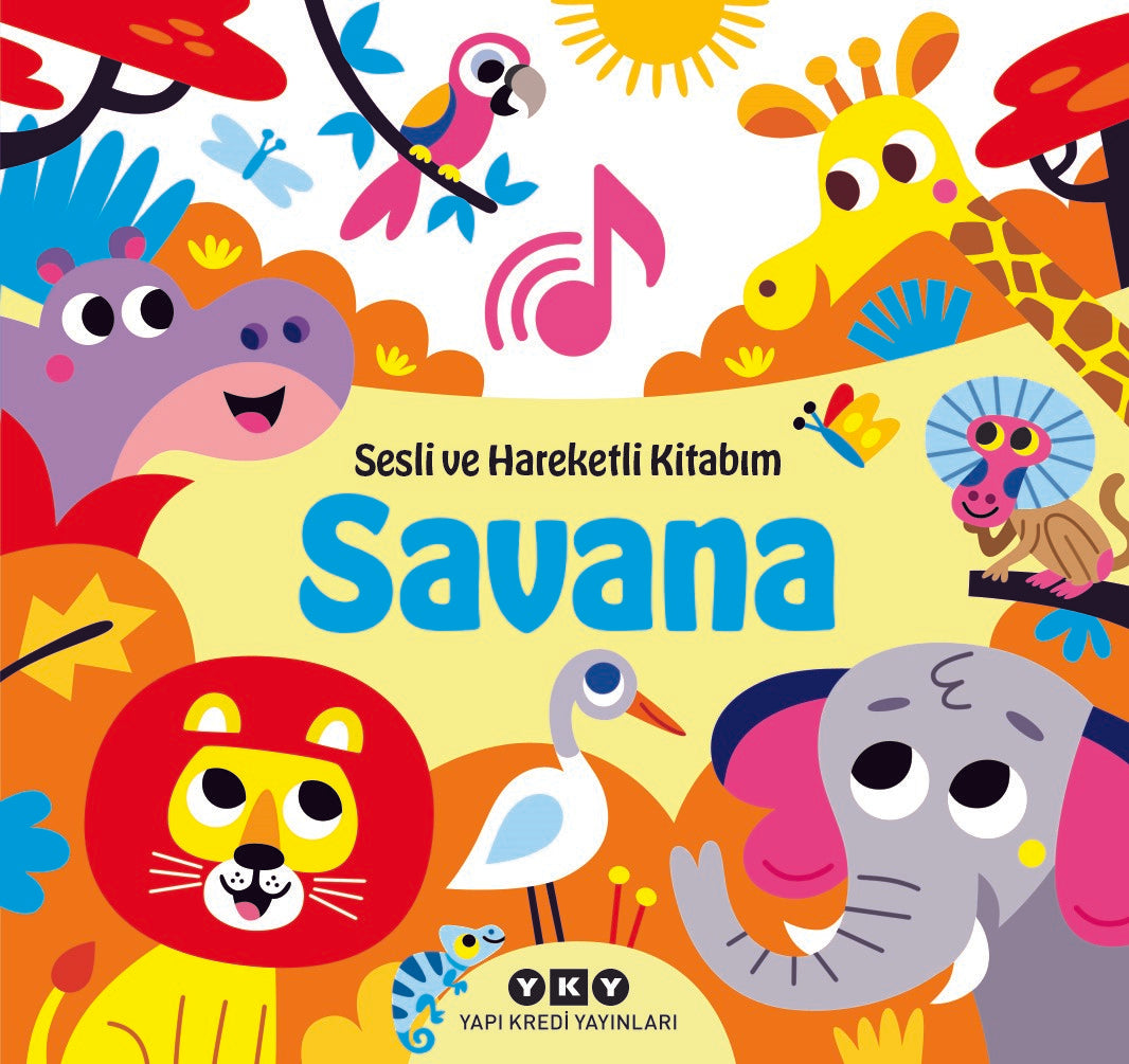 Savana - Sesli ve Hareketli Kitabım (Ciltli)