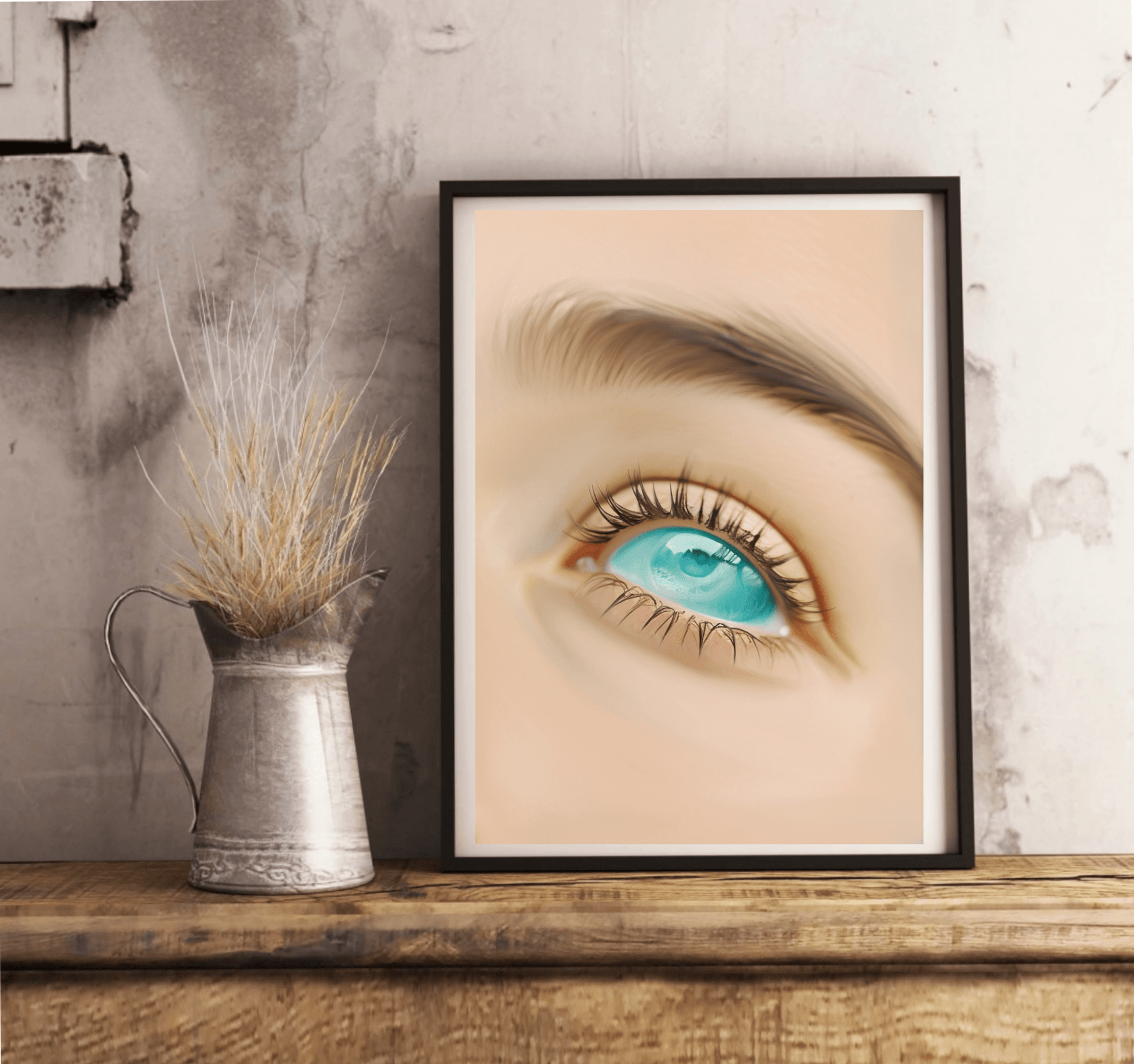 Sea - Gaze Art Print | Ocean Eye Spiritual Wall Art A3 A4 A5 - mezetto KEOLIX KEOLIX