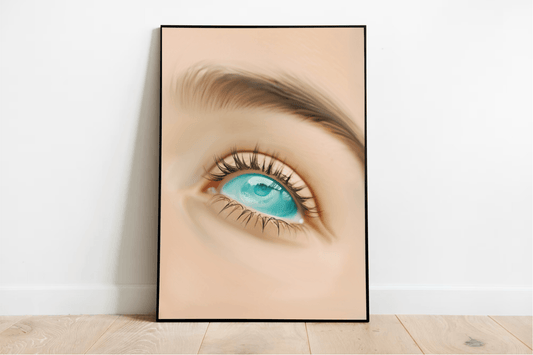 Sea - Gaze Art Print | Ocean Eye Spiritual Wall Art A3 A4 A5 - mezetto KEOLIX KEOLIX