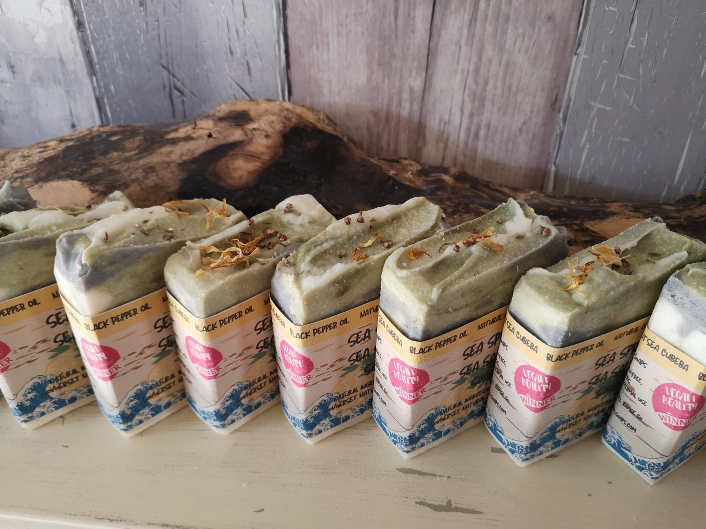 Sea Spray Sea Salt Soap - mezetto Shopify Collective Somerset Natural Soaps