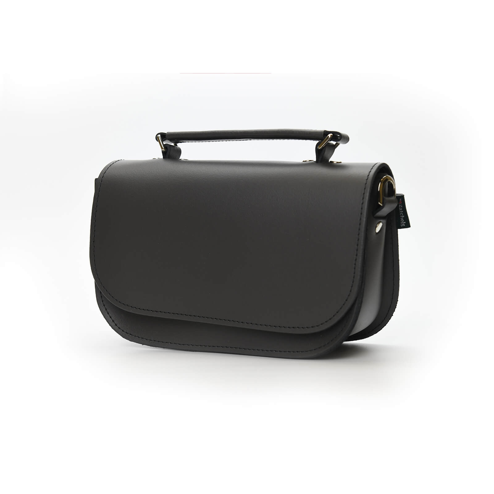 Aura Handmade Leather Bag - Graphite-1