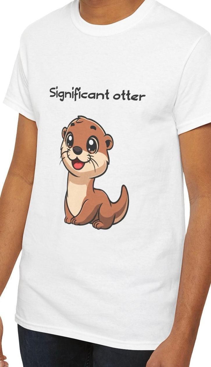 Significant Otter T-Shirt | Cute Animal Pun Couple Tee - mezetto KEOLIX KEOLIX