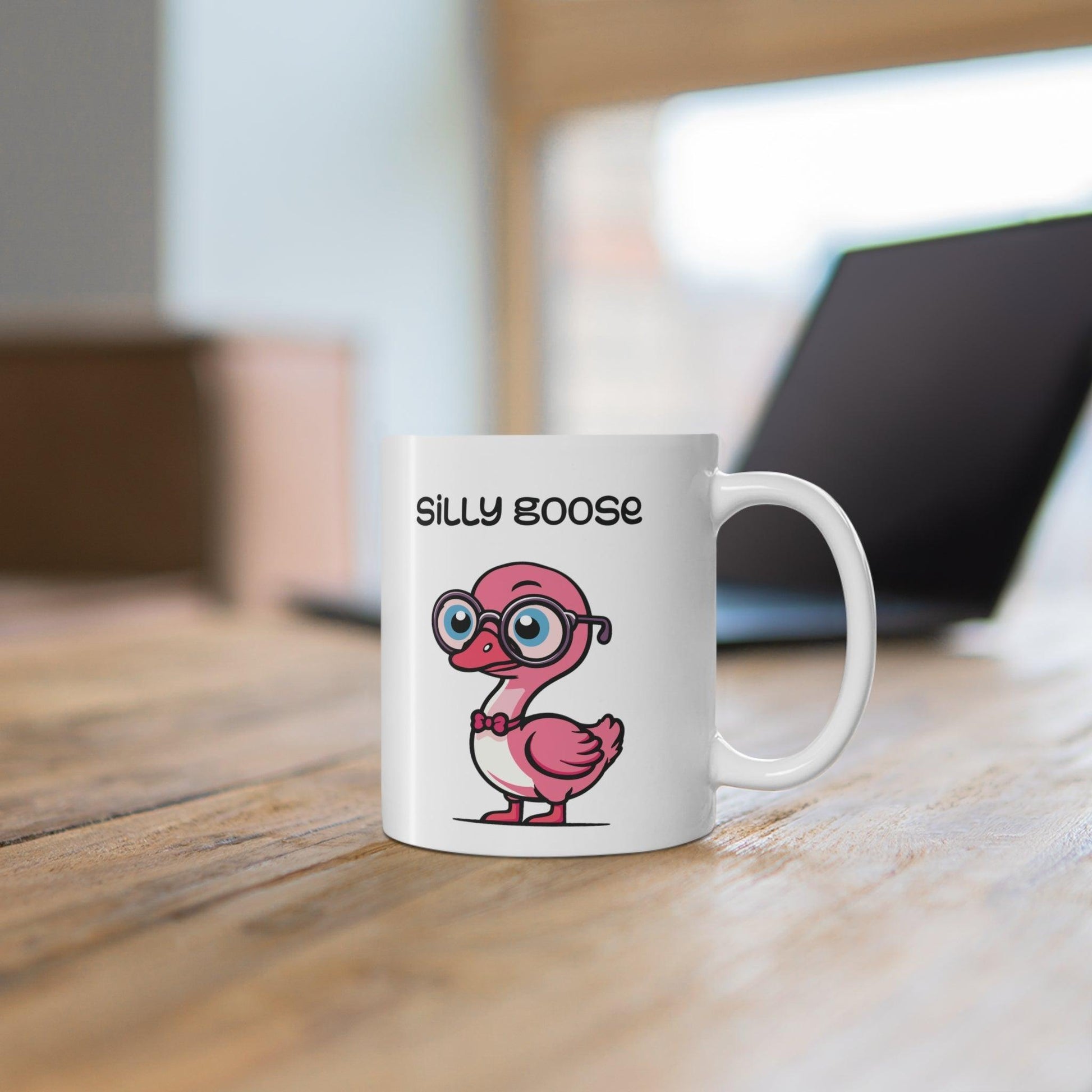 Silly Goose Pink Mug | Quirky 11 oz Gift - mezetto KEOLIX KEOLIX