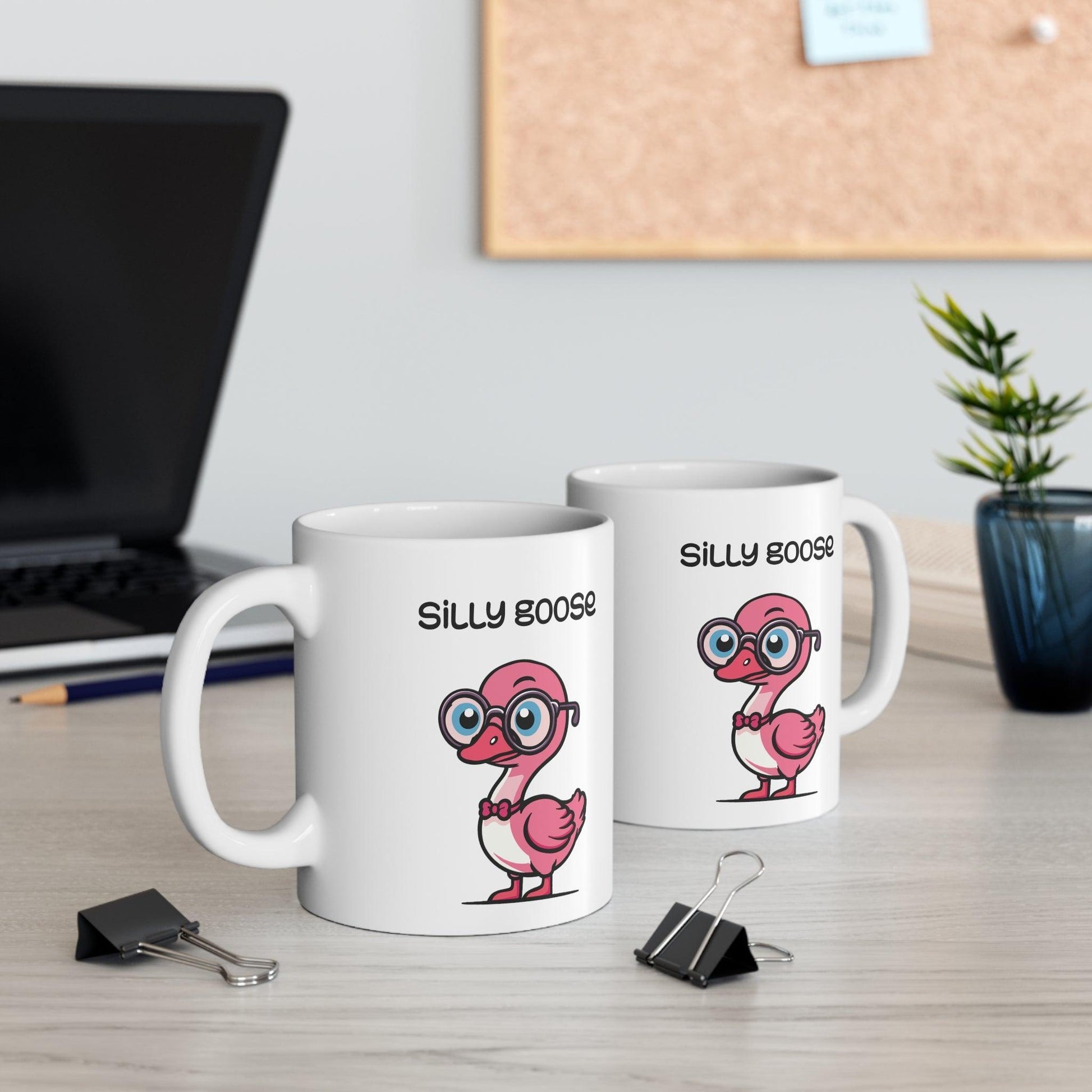Silly Goose Pink Mug | Quirky 11 oz Gift - mezetto KEOLIX KEOLIX
