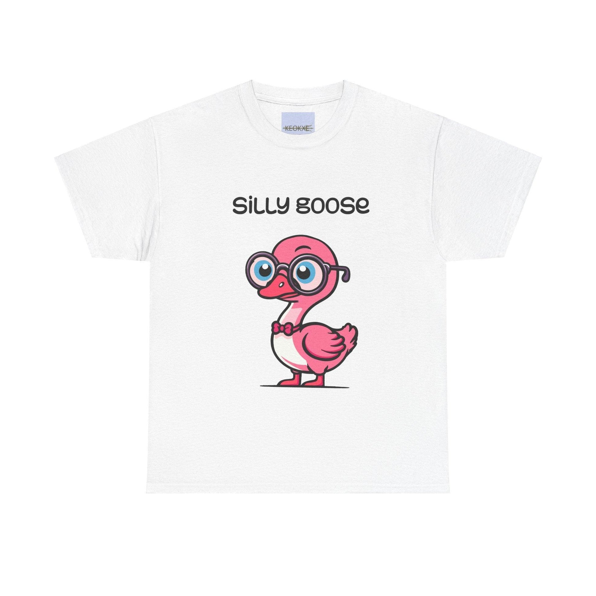 Silly Goose T-Shirt | Funny Pink Goose Graphic Tee - mezetto KEOLIX KEOLIX