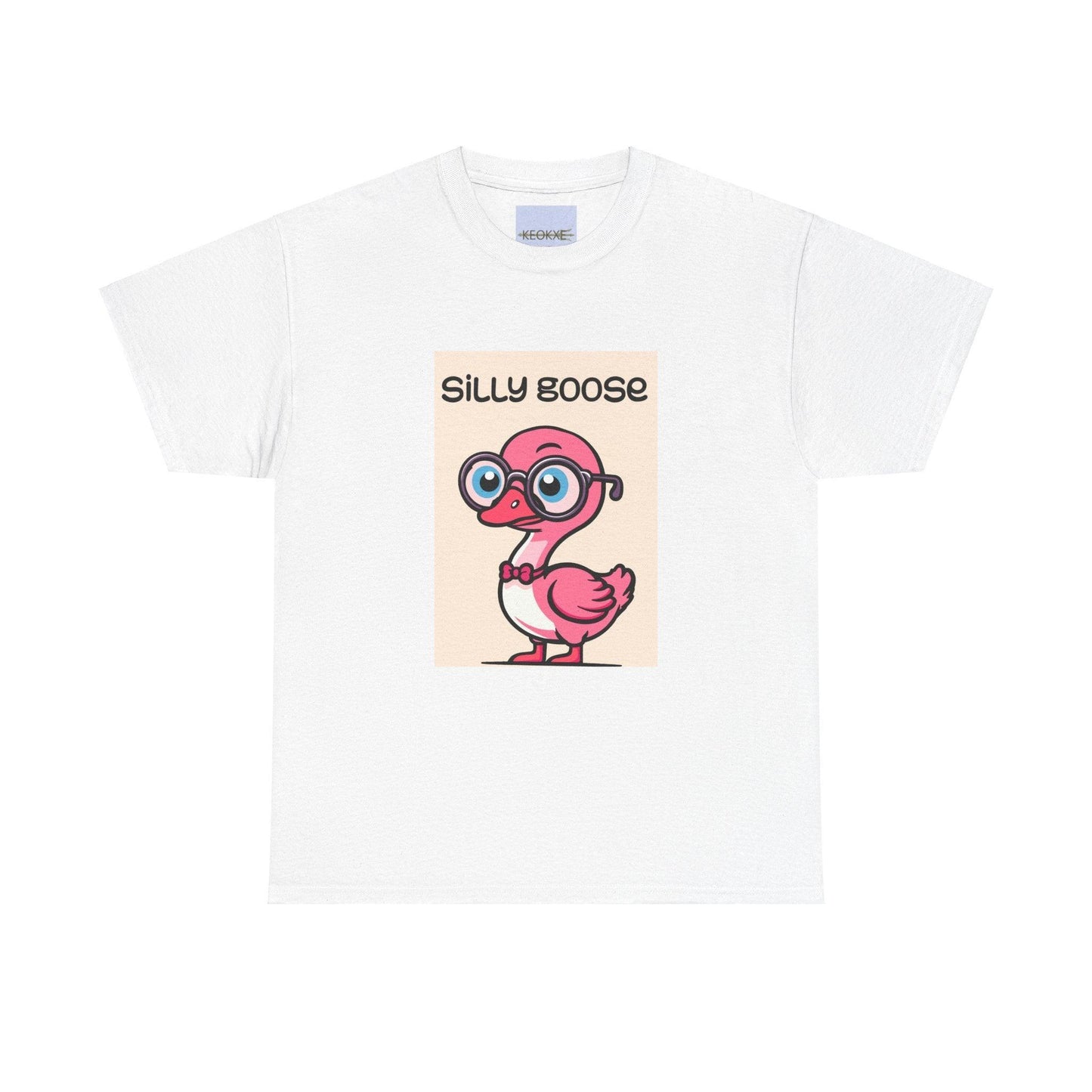 Silly Goose T-Shirt | Funny Pink Goose Graphic Tee - mezetto KEOLIX KEOLIX
