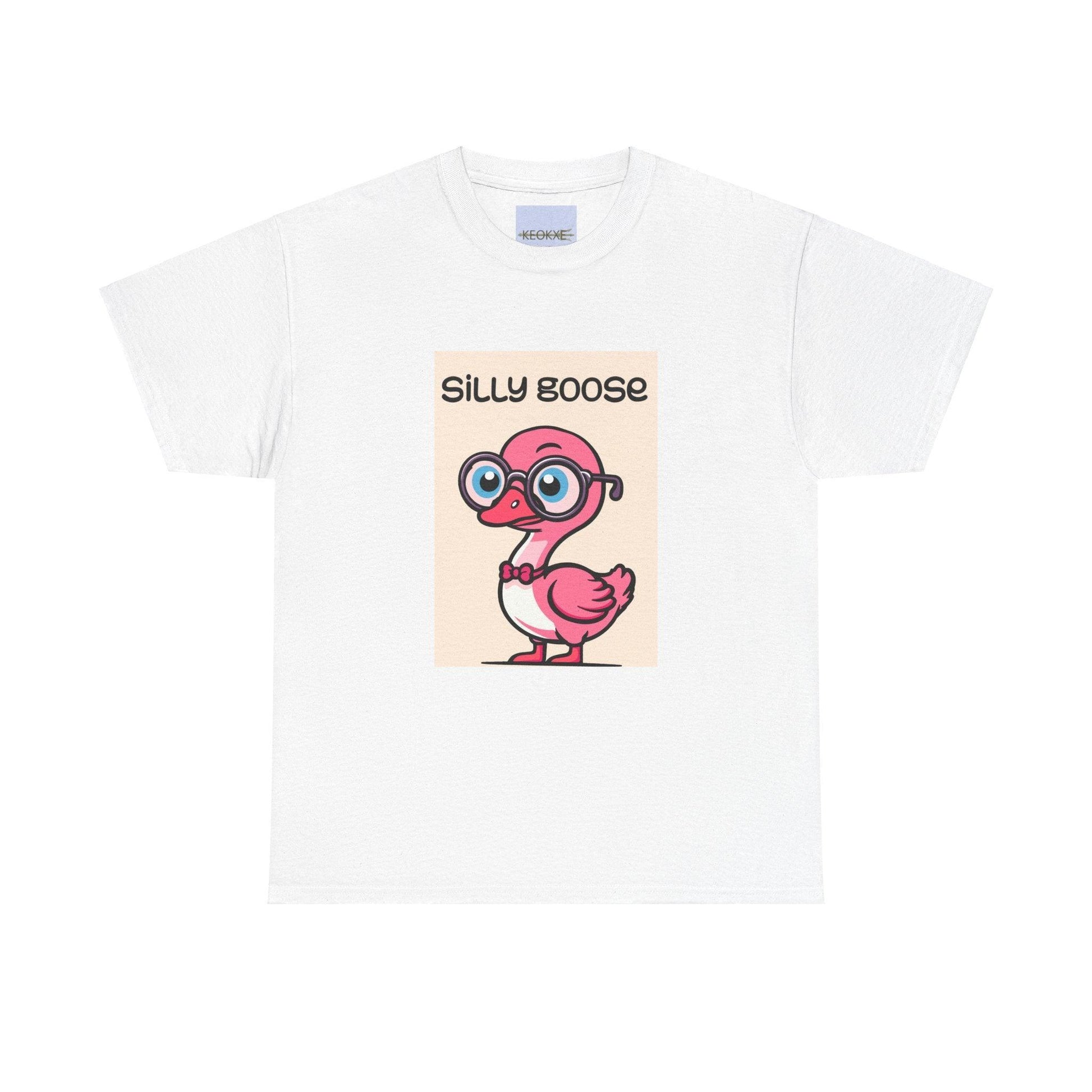 Silly Goose T-Shirt | Funny Pink Goose Graphic Tee - mezetto KEOLIX KEOLIX