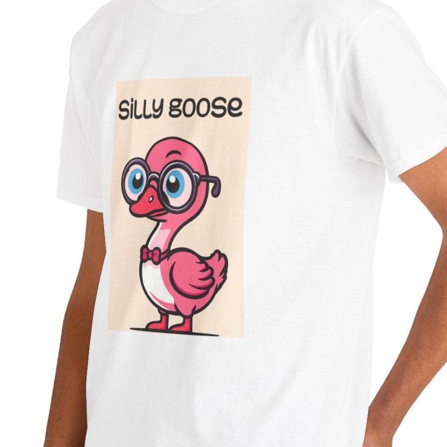 Silly Goose T-Shirt | Funny Pink Goose Graphic Tee - mezetto KEOLIX KEOLIX