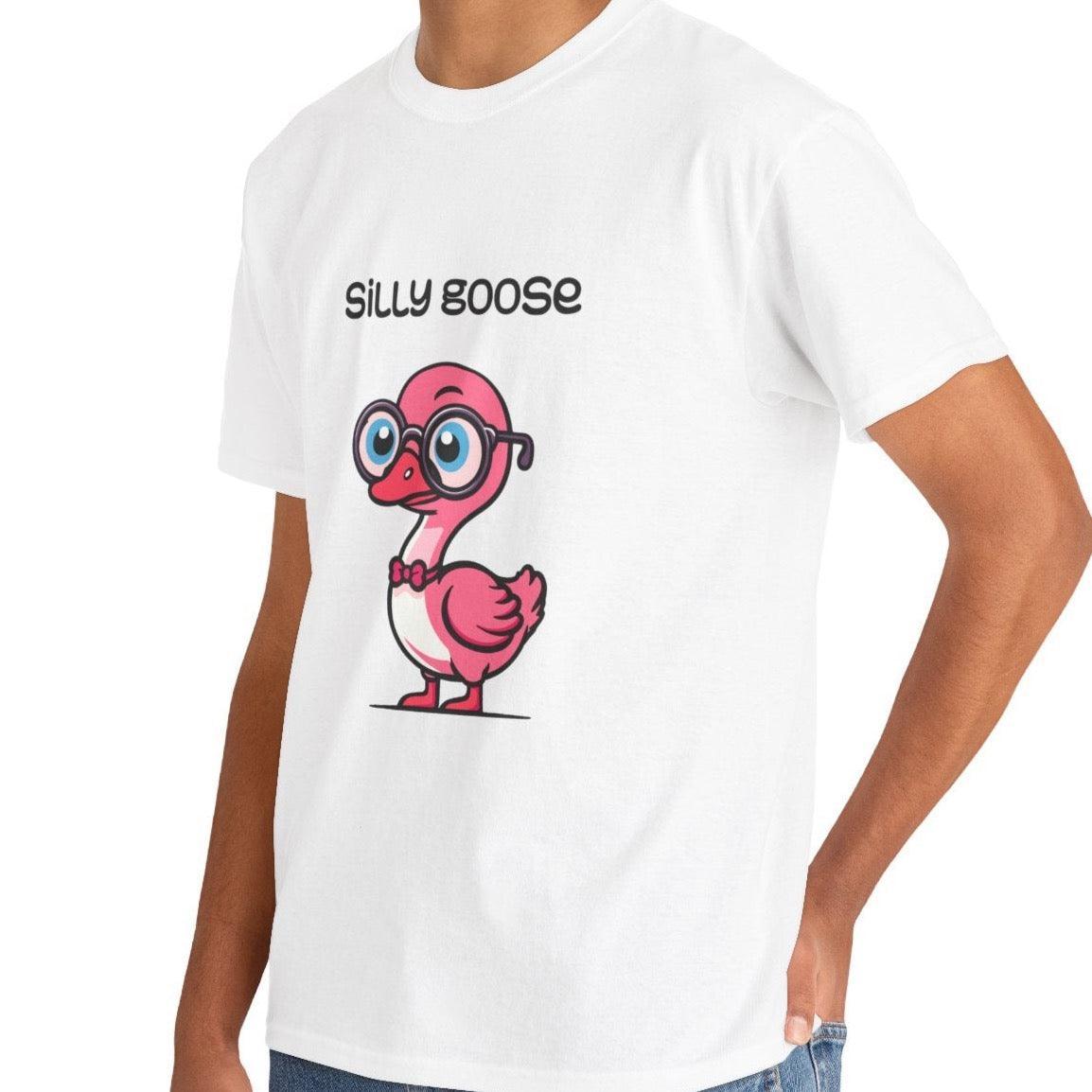 Silly Goose T-Shirt | Funny Pink Goose Graphic Tee - mezetto KEOLIX KEOLIX