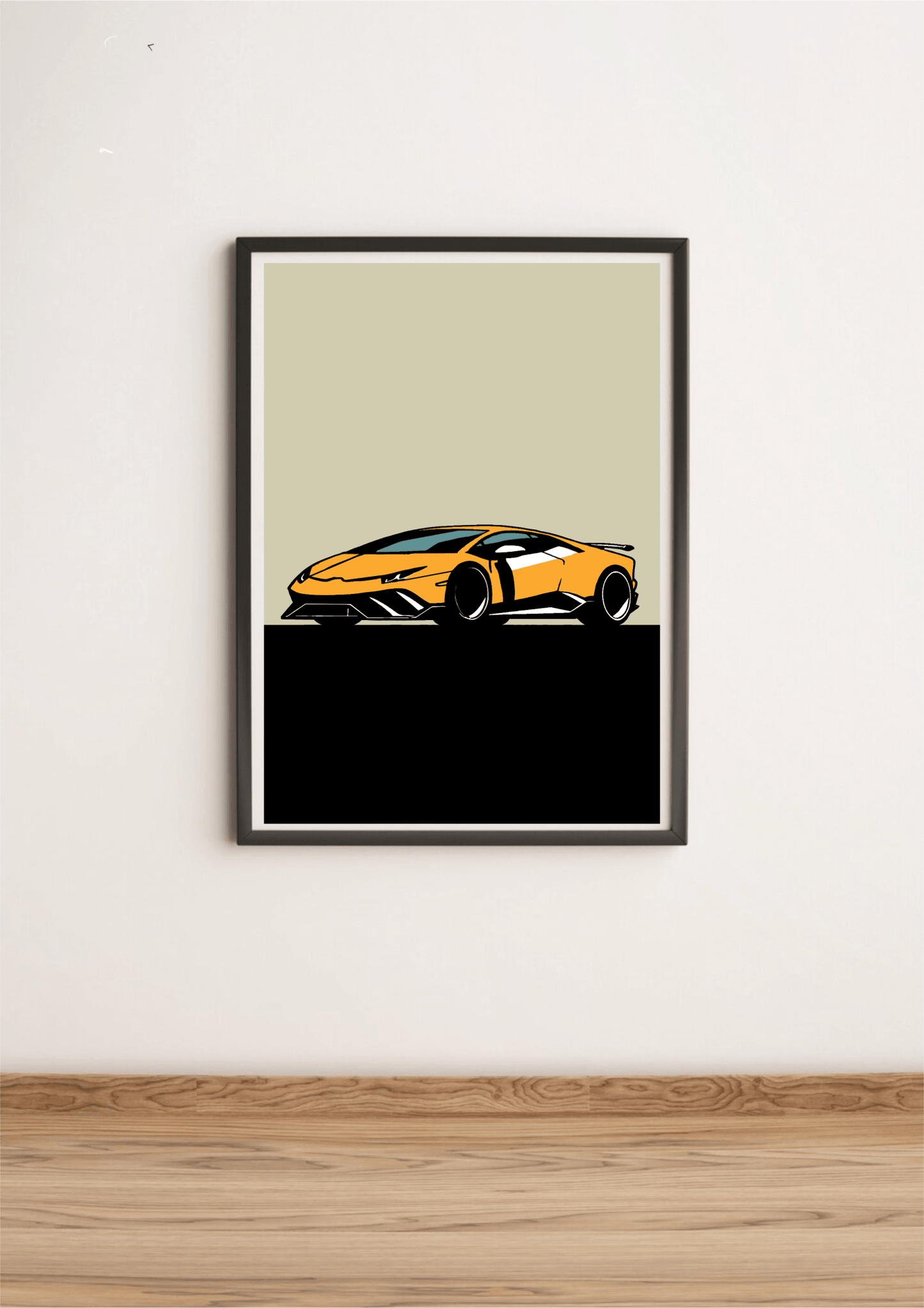 Sleek Speed Art Print | Minimalist Lamborghini Wall Poster - mezetto KEOLIX KEOLIX