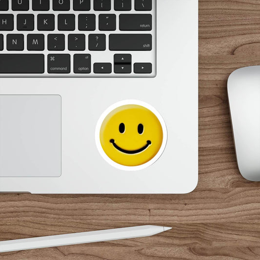 Smiling Face Sticker – Positive Vibes Vinyl Decal - mezetto KEOLIX KEOLIX