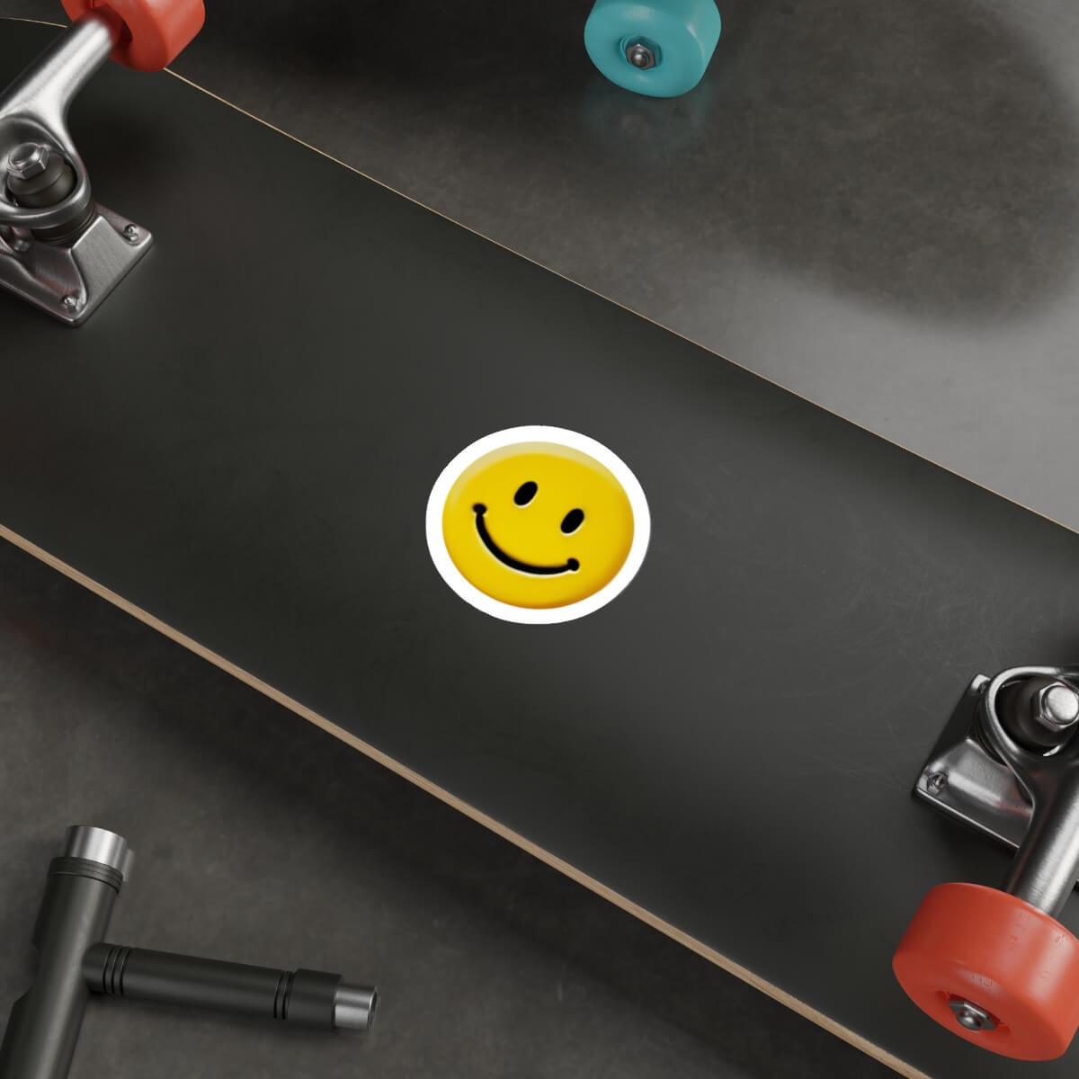 Smiling Face Sticker – Positive Vibes Vinyl Decal - mezetto KEOLIX KEOLIX