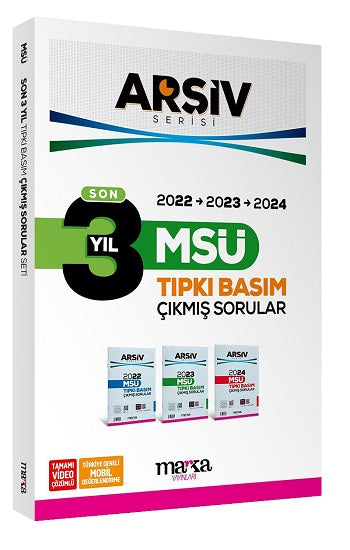 Son 3 Yıl MSÜ ARŞİV Serisi kullanılmış Basım Fasikül Fasikül Çıkmış Sorular Tamamı Video Çözümlü