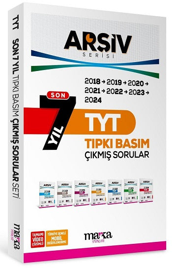Son 7 Yıl TYT ARŞİV Serisi Tıpkı Basım Fasikül Fasikül Çıkmış Sorular Tamamı Video Çözümlü