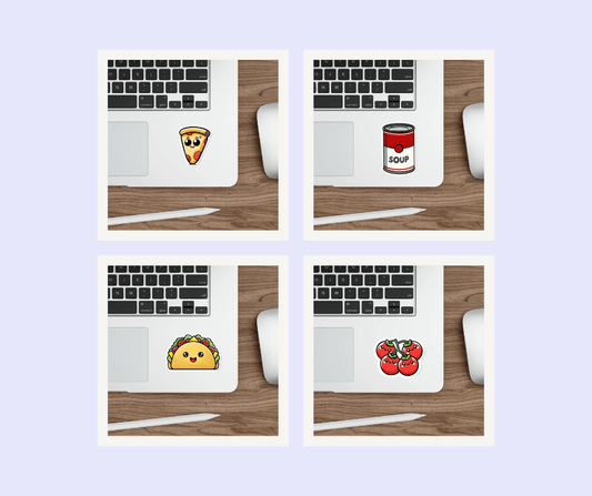 Soup, Pizza, Taco & Tomato Food Sticker Bundle - mezetto KEOLIX KEOLIX