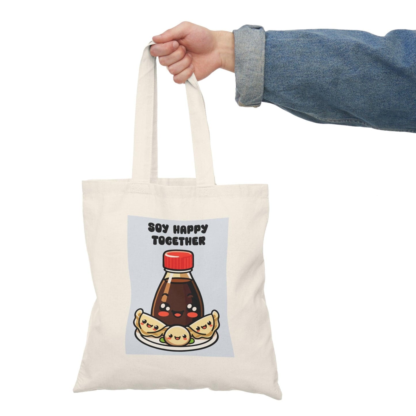Soy Better Together Tote – Cute Gyoza & Soy Sauce Eco Bag - mezetto KEOLIX KEOLIX