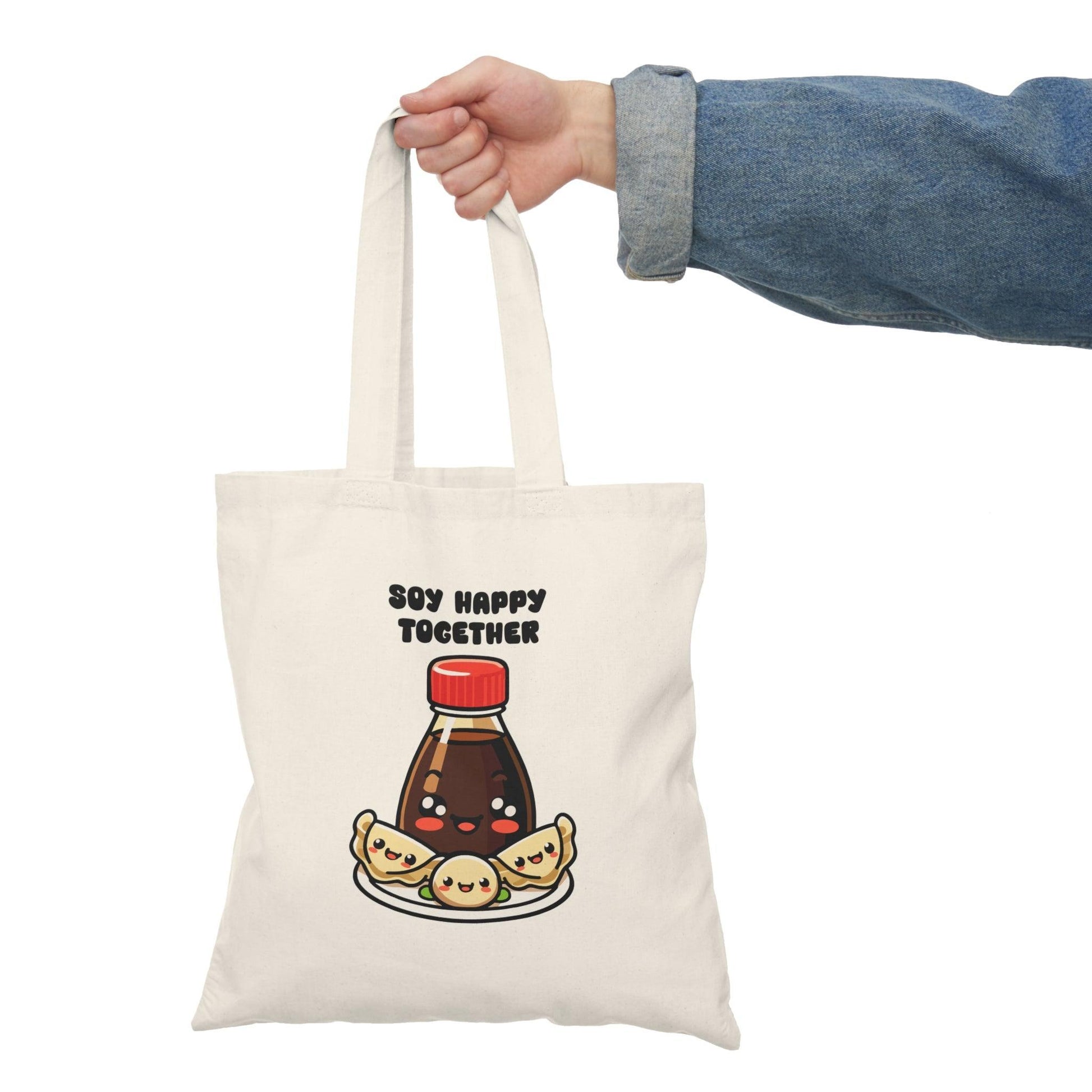 Soy Better Together Tote – Cute Gyoza & Soy Sauce Eco Bag - mezetto KEOLIX KEOLIX