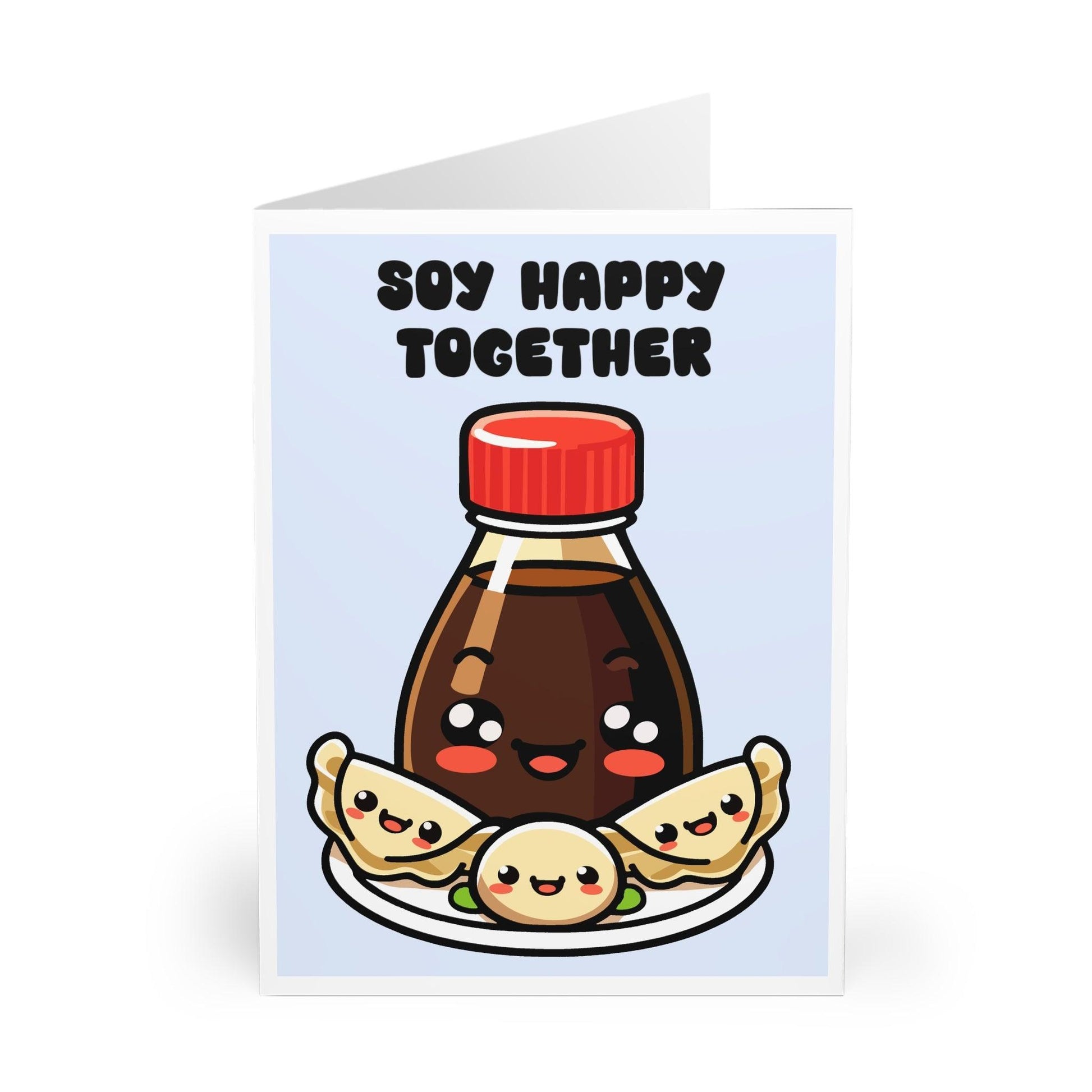 Soy Happy Together Card – Cute Foodie Pun for Couples - mezetto KEOLIX KEOLIX